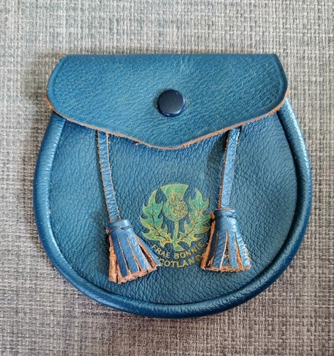 Small blue leather - blue,