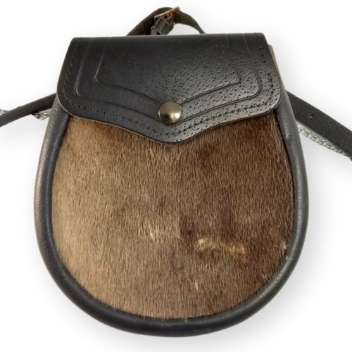Scottish sealskin sporran bag - sealskin,