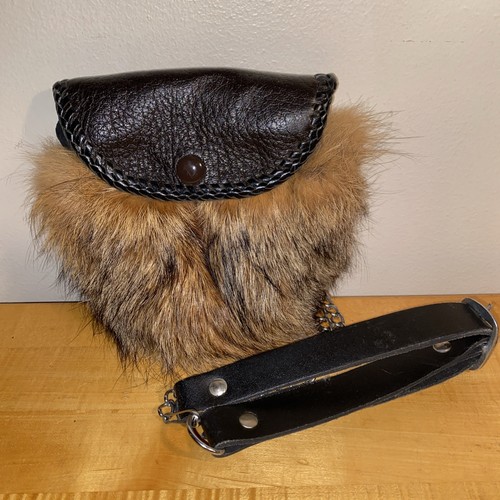 Scottish leather and fur kilt - fur,