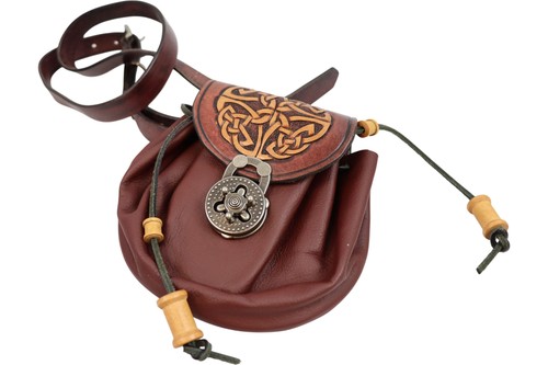 Handmade leather sporran - handmade,