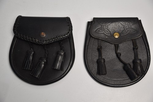 Scottish kilt sporran black - scottish,