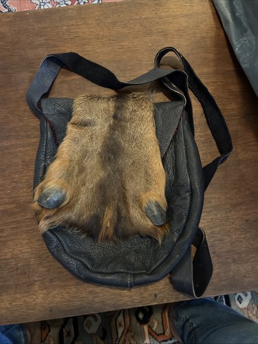 Vintage leather sporran - vintage,