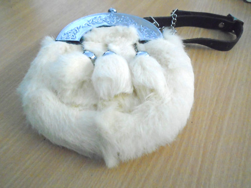 Celtic white rabbit leather - celtic,