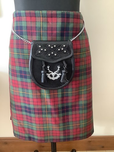 Vintage black leather scottish - vintage,