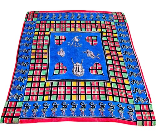 Vtg silk scarf - vtg, sword